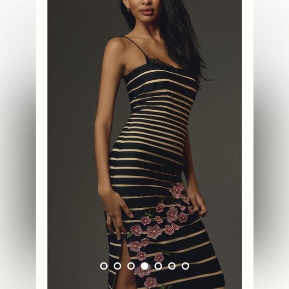 Maeve 12 by Anthropologie Square-Neck Sleeveless Slim Midi Dress - Picture 4 of 9